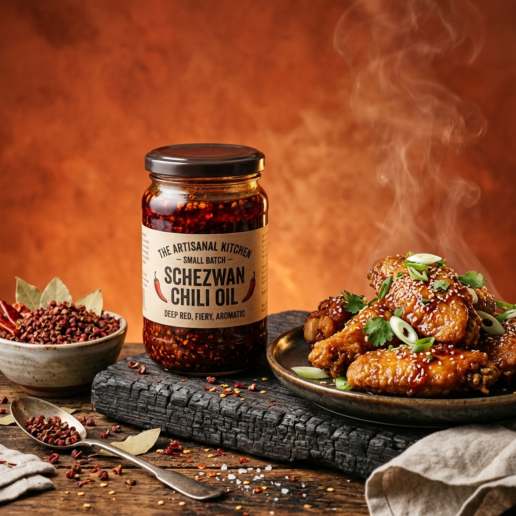 Crispy Glazed Schezwan Wings